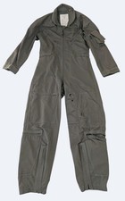 Vintage USAF Nomex Flight Suit Coveralls 36S Sage Green Military Flyers Coverall