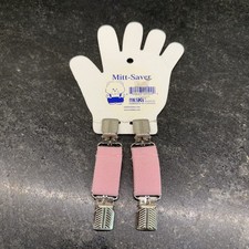 Kids Pink Winter Mitten Glove Saver- Attaches Mittens To Coat