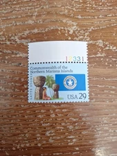 USA 1993 NORTH MARIANA ISLANDS #2804 Single Stamp with Block Number