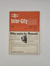 BR Inter-City ABC May 1972 Railway Timetable Booklet British Rail