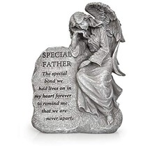 Garden Memorial Stone Angel - Cold-Cast Ceramic Graveyard Remembrance