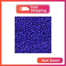 LEECOON 4mm Royal Blue Color Seed Beads 100grams About 1300pcs Size 6/0 Small Se