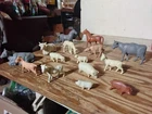 Marx Early 1950s 1st Series LARGE Farm Animal Lot playset barnyard
