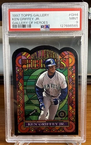 1997 Topps Gallery Of Heroes #GH4 Ken Griffey Jr. PSA 9