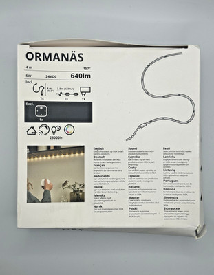 IKEA ORMANÄS LED light strip, smart wireless dimmable/color, 157'' Zigbee