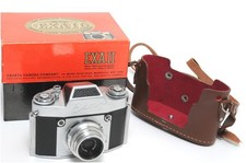  Ihagee Dresden EXA II w. Zeiss Jena Tessar 3.5/50mm red T lens 35mm SLR camera