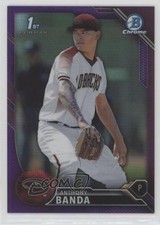 2016 Bowman Chrome Prospects Purple Refractor 33/250 Anthony Banda #BCP51 g6p
