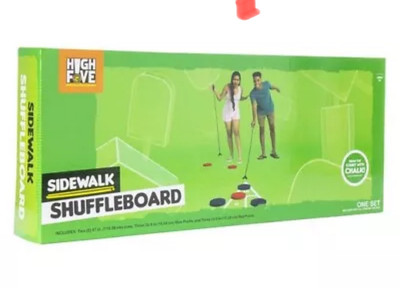 Rare High Five Shuffleboard Outdoor Game Set Outdoor Backyard Game Set Lawn