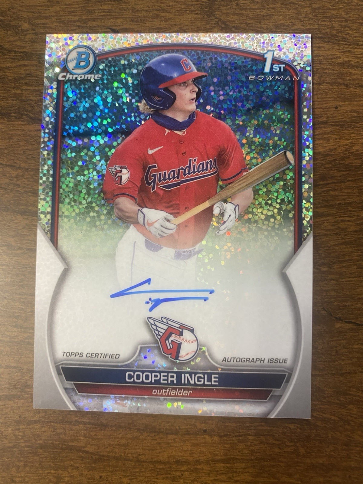 2023 Bowman Chrome Draft 1st Cooper Ingle Auto Sparkle/71