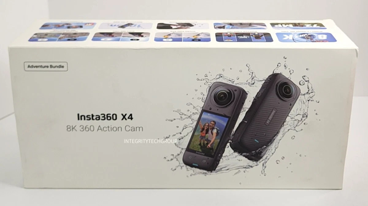 Insta360 X4 Get-Set Bundle - 8K Waterproof 360 Action Camera, 4K Wide-Angle, NEW