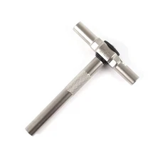 Ratcheting T-Way Wrench with Locking Hex Drive