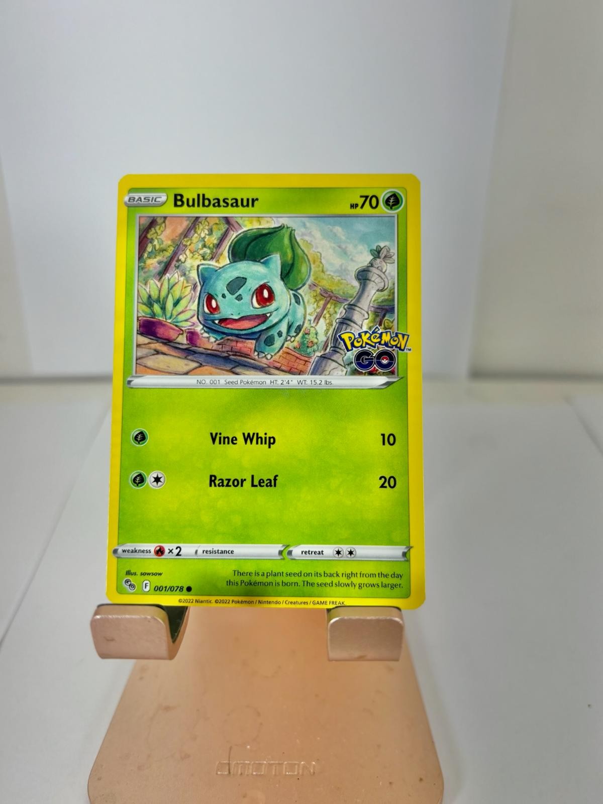 Bulbasaur 001/078 Common Pokemon GO Pokemon Near Mint