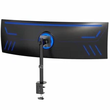 VIVO Single Ultrawide Monitor Desk Mount, Adjustable Stand for Screens up to 49"