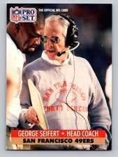 1991 Pro Set George Seifert #297 San Francisco 49ers