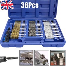38Pcs Cleaning Brush Kit Pipe Wire Bush Decarbonising Injector for Power Drill