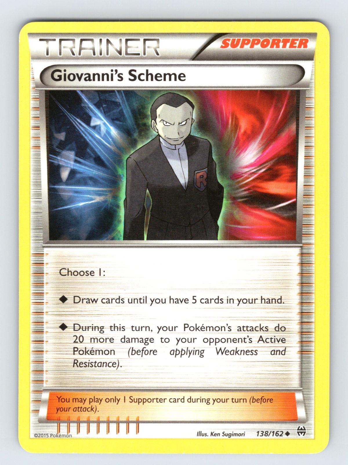 Giovanni's Scheme 138/162 Uncommon BREAKthrough Pokemon Near Mint