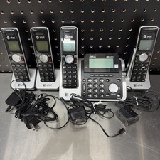 AT T CL83451 3 Handsets Cordless Phone Answering System Speakerphone Caller ID