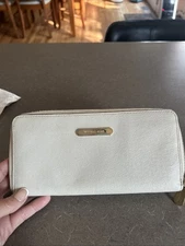 Michael Kors Zip Around Vanilla Wallet