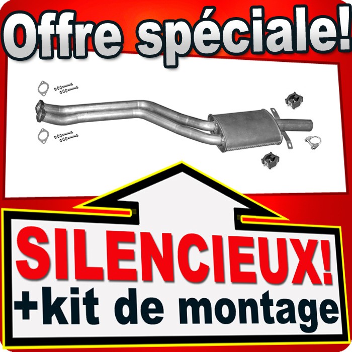 Silencieux avant BMW 3 E46 pot echappement central pour 320i 323i 328i