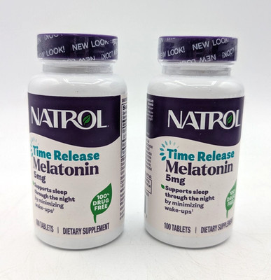 Natrol, Melatonin 5Mg Time Release, 100 Tablets - 2 Pack