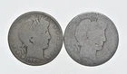 1892-1915 Lot 2 1900 Worn Date Barber 90% Half Dollars - Coin Collection *983
