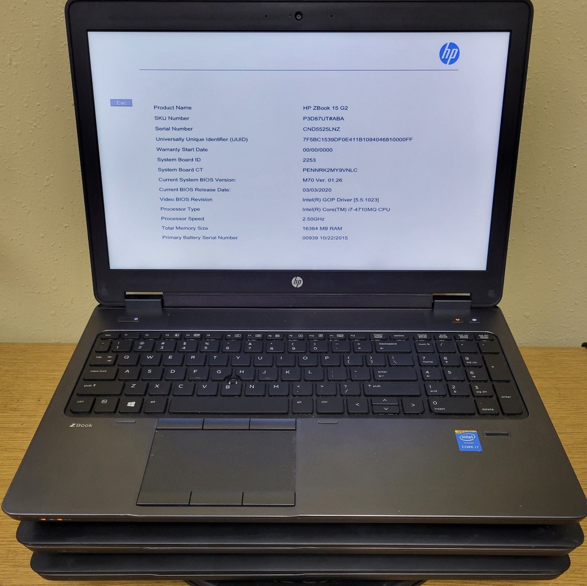 Lot of 3)HP ZBook 15/15 G2 i5/i7-4th Gen 2.5/2.6/3.0GHz 8/16GB No 