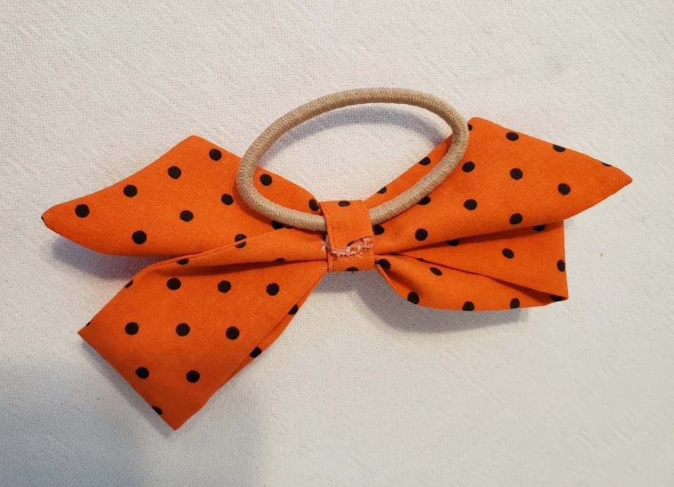 Juego de 3 Diadema Naranja con Negro, Hecho a Mano, Crujiente y Arco para el Pelo. ENVÍO GRATIS, NUEVO SIN ETIQUETAS Foto 3 de 4