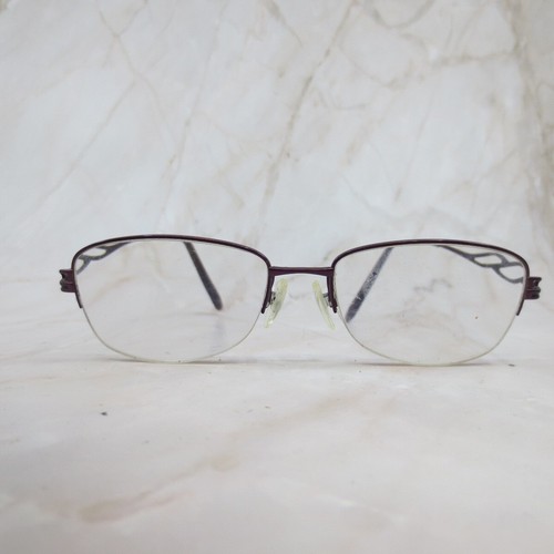 Charmant Eyeglasses Frame CH29213 Unisex Purple Metal Half Rim Square 52-17-140