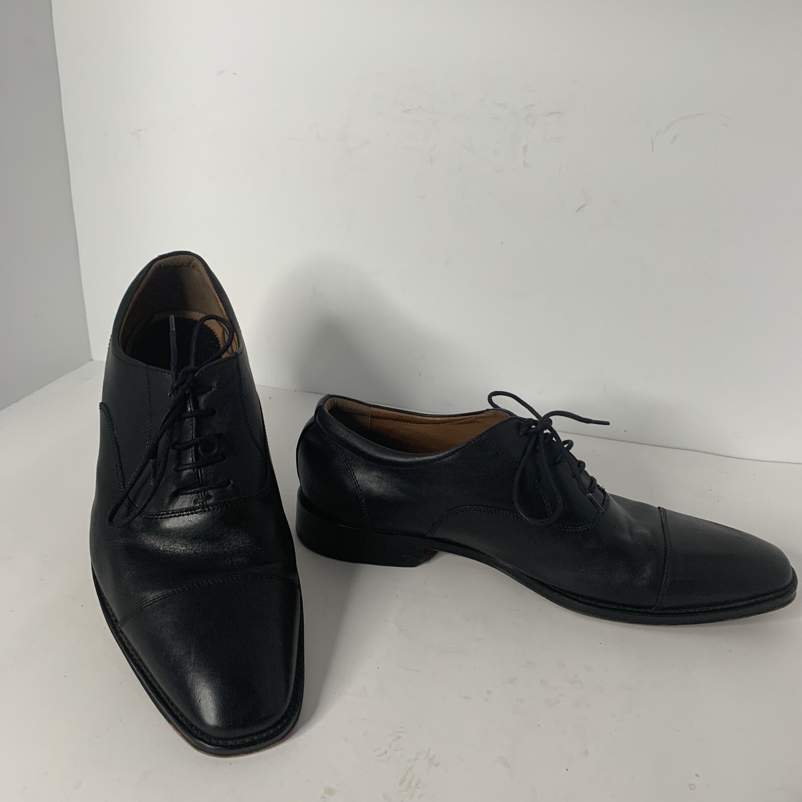 SAOLA Blake Mckay scarpa uomo Oxford elegante taglia 12 punta liscia pelle nera derby