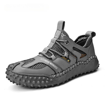 Men's Breathable Casual Shoes Non-slip Walking Shoes Flat Outdoor Hiking Shoes