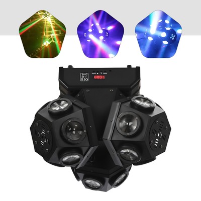 360°Rotation DJ Party Licht 180W Beam Moving Head 18 LED Bühnenlicht RGBW DMX DE
