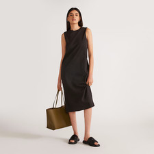 Everlane Women's Size Small Black Sleeveless Weekend Tank Dress Midi Length GUC