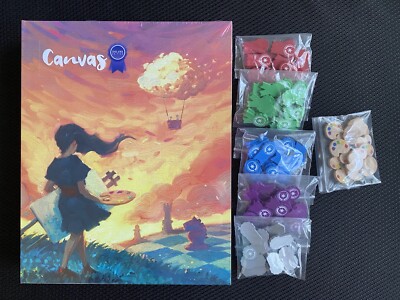 Jeu De Société CANVAS Deluxe Edition Kickstarter - Boîte Big Box + Extensions + Promos - Neuf 2025