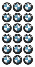 18X1.5 cm BMW Aufkleber (15mm) Logo Selbstklebende Neu Wärme und Wasserdicht