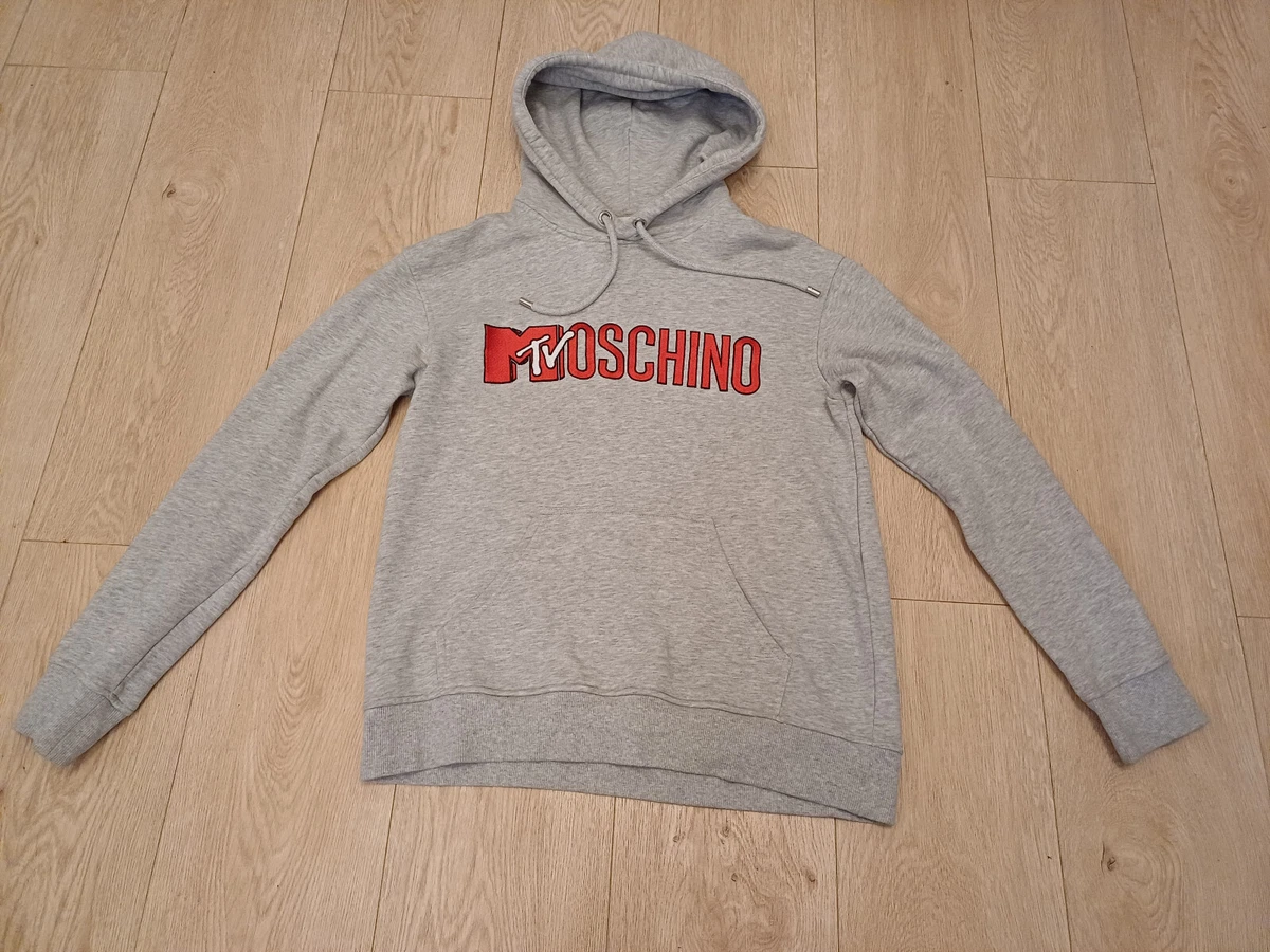 Hu0026M Moschino Grey Hoodie MTV Edition Medium Unisex | eBay