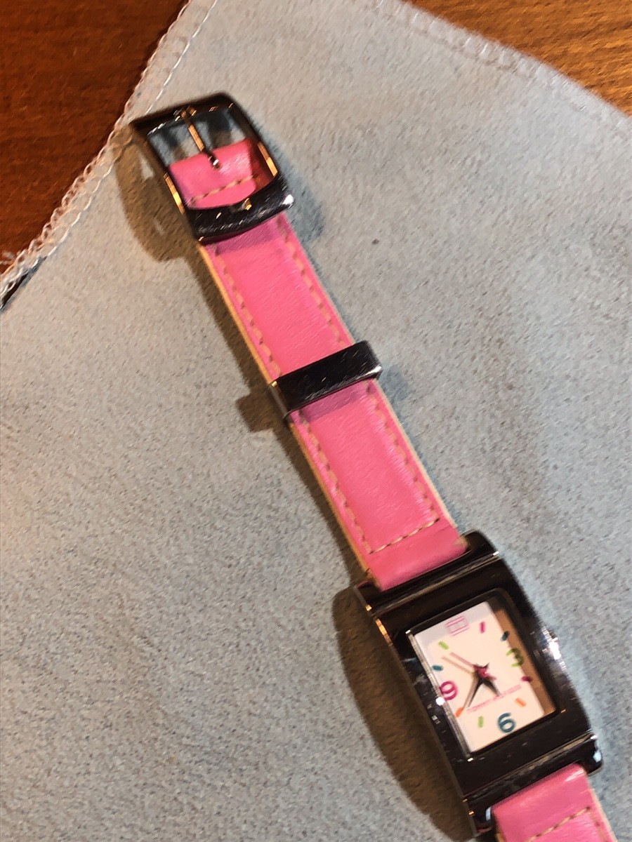 Tommy Hilfiger T00187 Womens Quartz Watch Pink Reversible Strap New Battery TOMMY HILFIGER Quartz Watch Model T00187 Reversible Pink And  main image 3