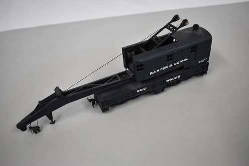 HO Scale Railroad Model Trains BAXTER OZARK Crane Car