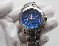 Very Nice Blue Dial FESTINA CHRONO BIKE 10 ATM  Men's Watch / New Swiss Battery