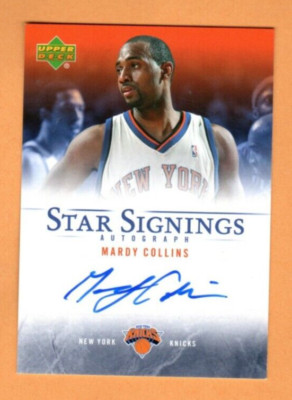 2007 Upper Deck Star Signings Mardy Collins - Knicks Autograph, Near Mint Cond