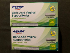  2 New Boxes Equate Vaginal Suppositories for Vaginal Odor