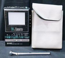 Sharp Jc-Tv10 model Portable Tv Cassette Player Combo Vintage junk From Japan