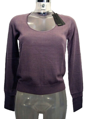 MASKA Italy Damen Pullover Shirt Gr. 40 Wolle Viola Lavanda Original Neu