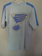 Vintage St Louis Blues NHL Hockey SHIRT XL RARE  BLUE/GRAY Rare