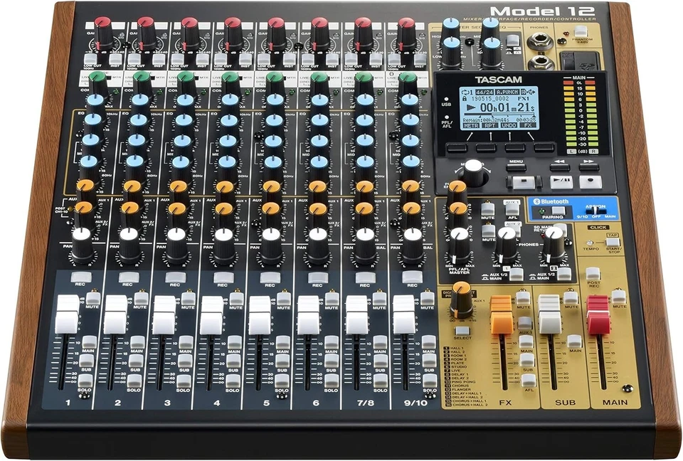 Tascam Model 12 All-in-One 12-track Digital Multitrack Mixing & Recording Studio - Image 2 of 4