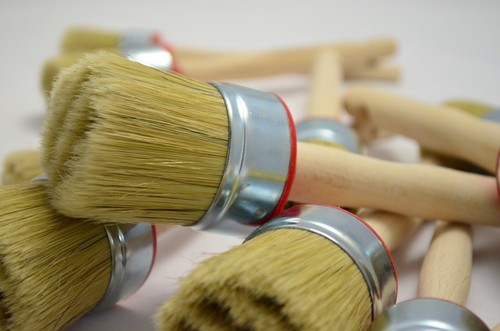 3 di Pennelli Tondi in Setola Pura 55mm, Pittura Gesso Shabby Chic, Cera e Olio. - Foto 9 di 12