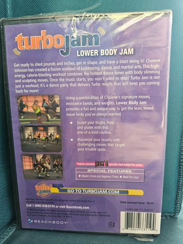 Beach Body Turbo Jam: Lower Body Jam (DVD, 2005) NEW, Sealed - Image 2 of 2