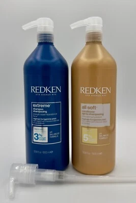 Redken Shampoo & Conditioner Backbar Pumps 4ml Output x 2