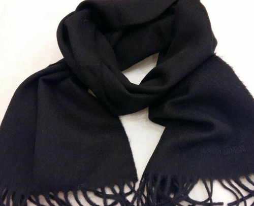 SCIARPA 123 € - 30% ARMANI JEANS UOMO 640034 8W025 NERO 100% LANA AA | eBay