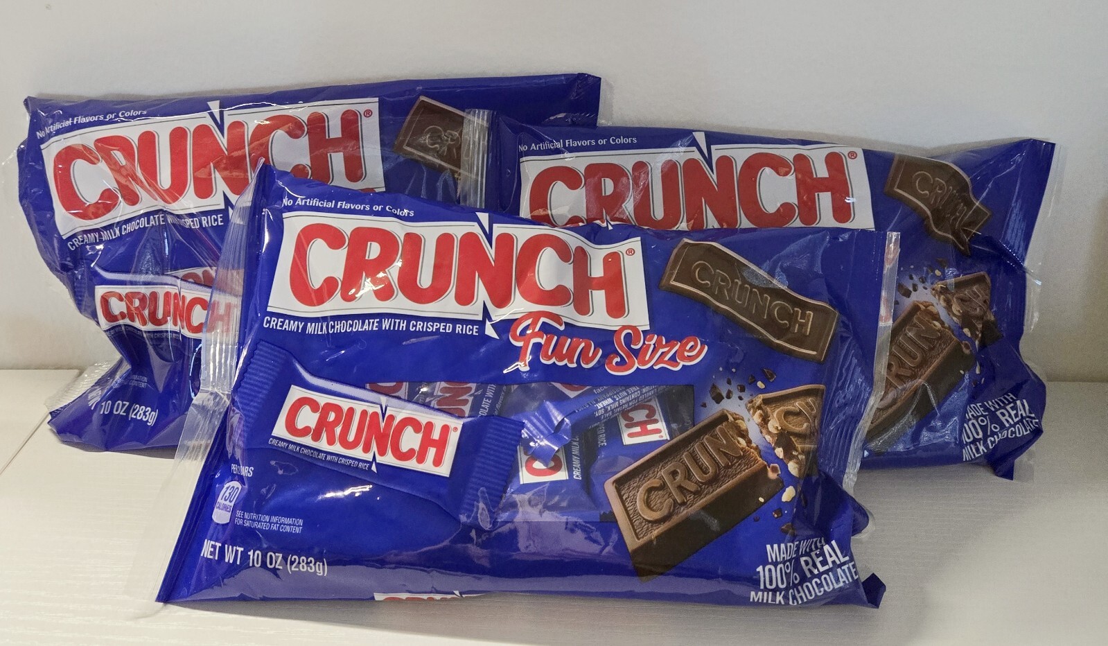 3X Nestle Crunch Fun Size Chocolate Candy Bars * 10 Oz. Bag * BB 05/2025