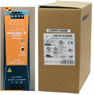 Weidmuller 1478110000 Power Supply Pro Max 120W 24V 5A New Expedited Shipping